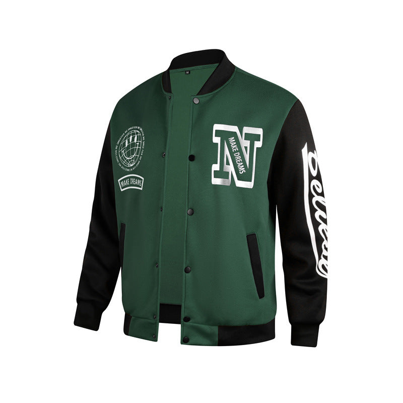 Herren Sportliche Collegejacke Aliams