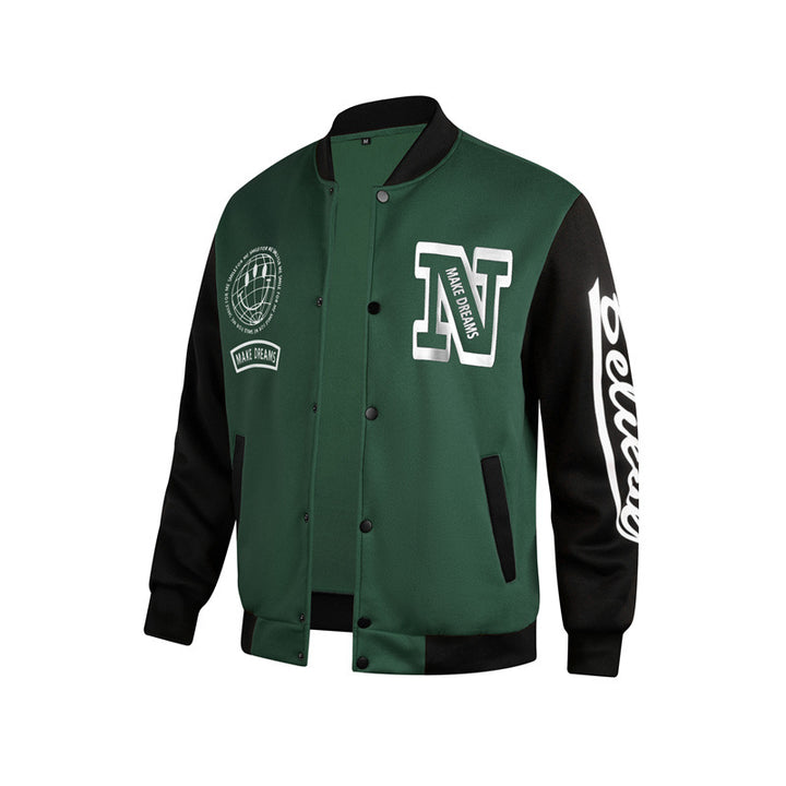 Herren Sportliche Collegejacke Aliams