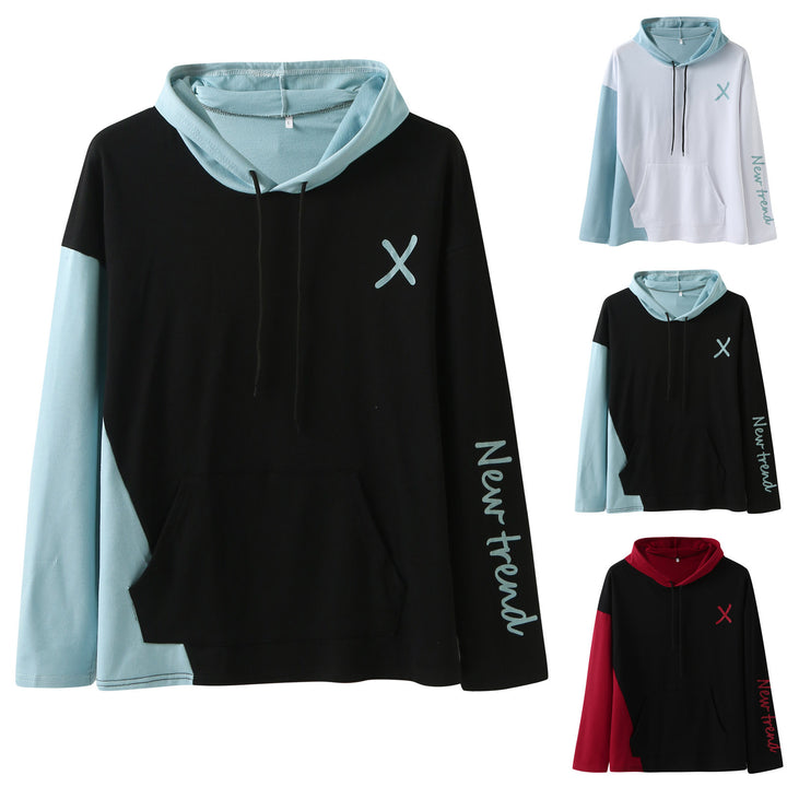 Damen Kapuzenpullover mit modernem Farbblockdesign und praktischer Kängurutasche Aliams