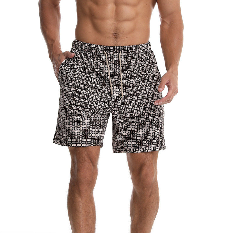 Herren Badeshorts mit modernem grafischem Muster Aliams