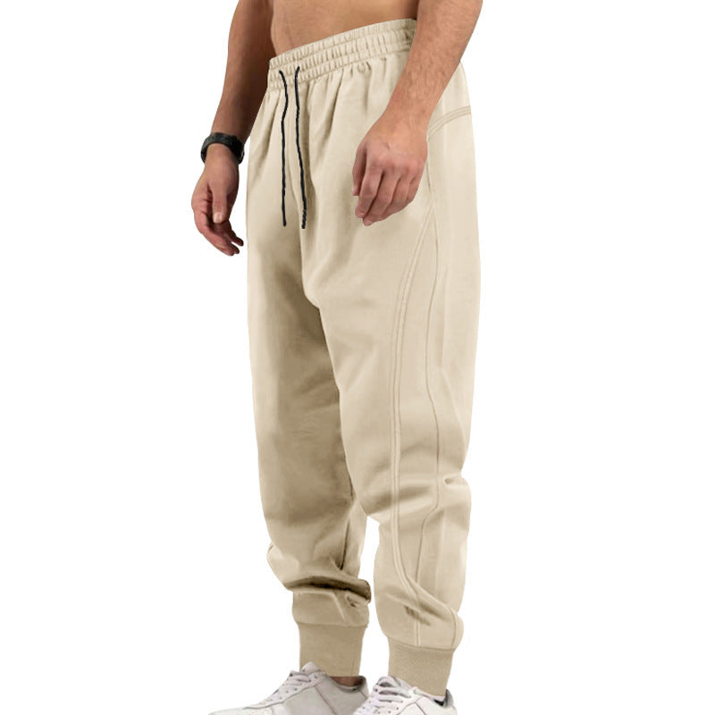 Herren sportliche Jogginghose mit elastischem Bund und Taschen Aliams