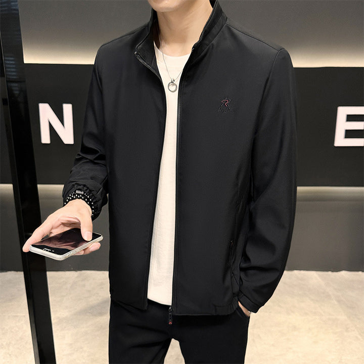 Herren sportliche Übergangsjacke mit hohem Kragen Aliams