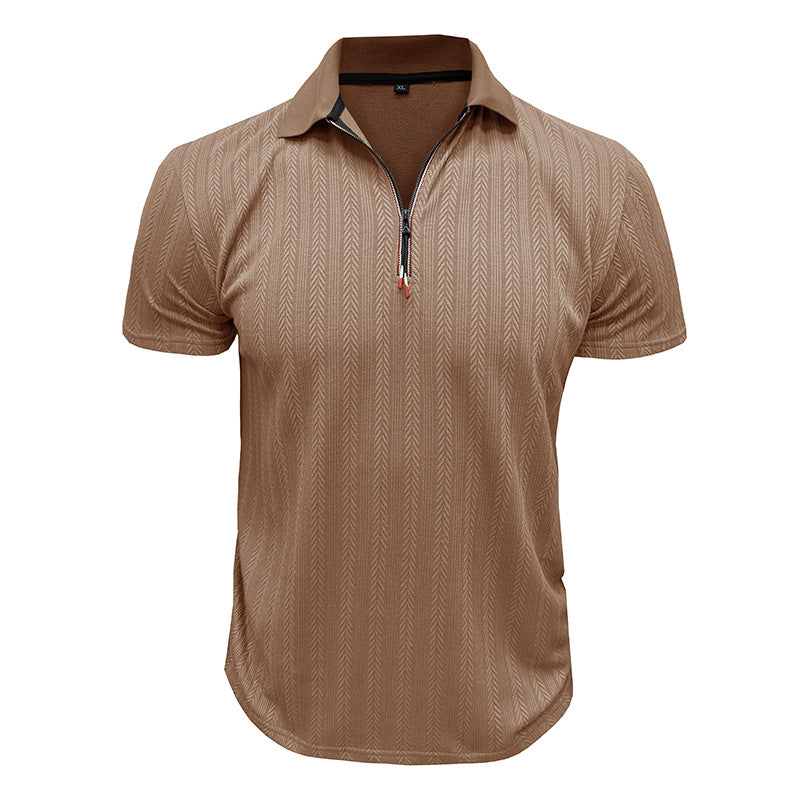 Herren Poloshirt mit modischem Zippverschluss Aliams