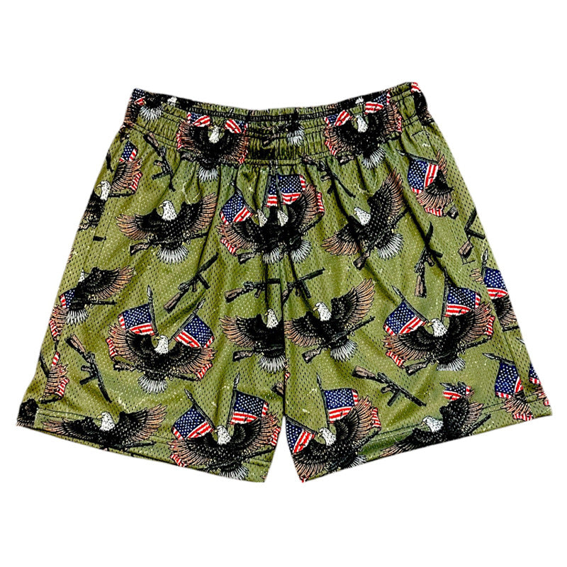 Jungen patriotische Camouflage-Badehose Aliams