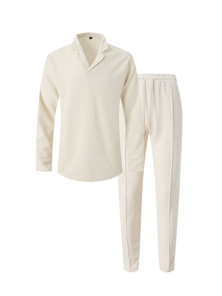 Herren Freizeitanzug mit strukturiertem Oberteil und bequemen Jogginghose Aliams