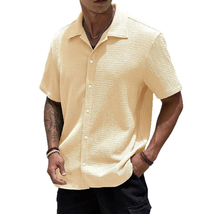 Herren trendiges Kurzarmhemd Aliams