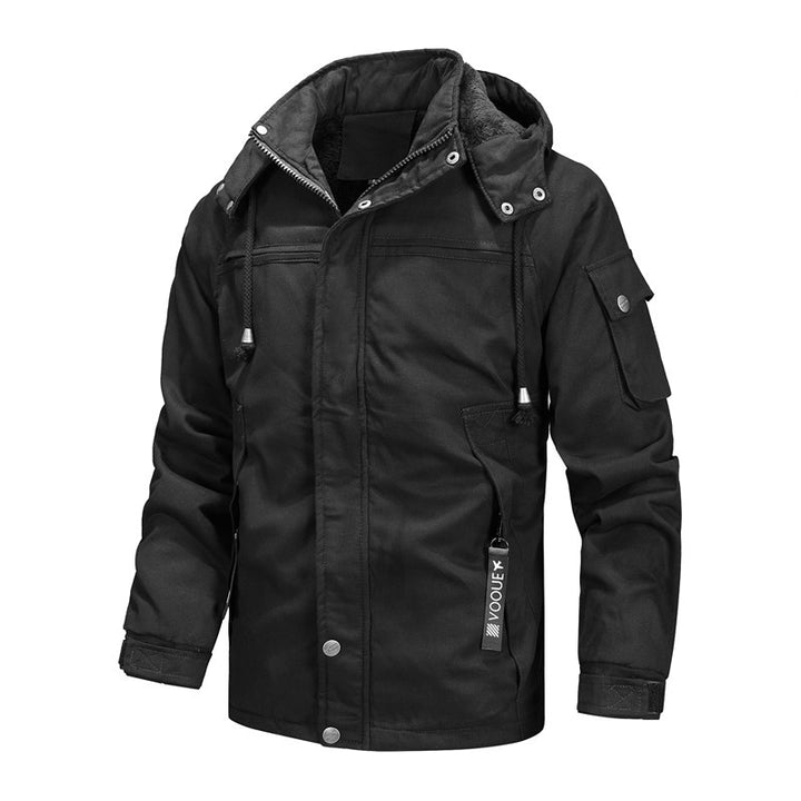 Herren Winterjacke mit abnehmbarer Kapuze Aliams