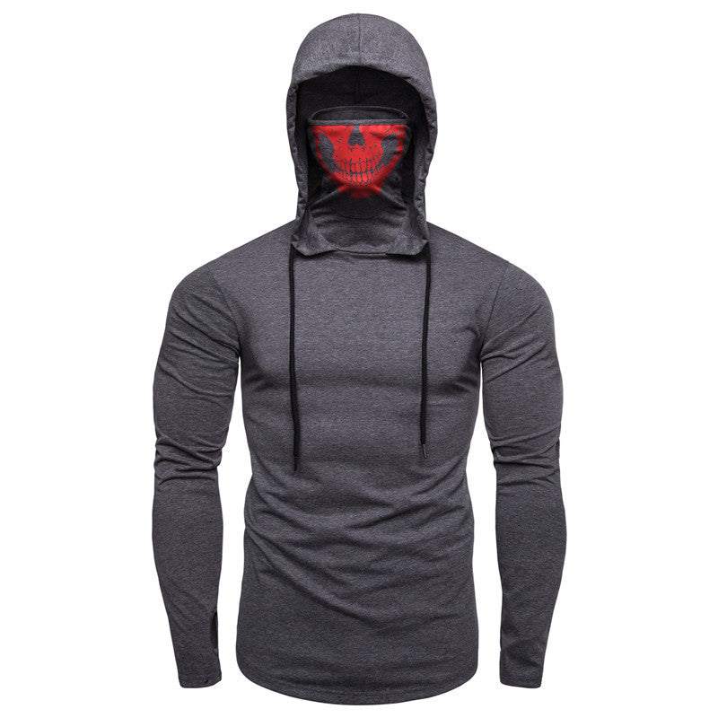 Herren Kapuzenpullover mit kreativem Totenkopf-Design Aliams