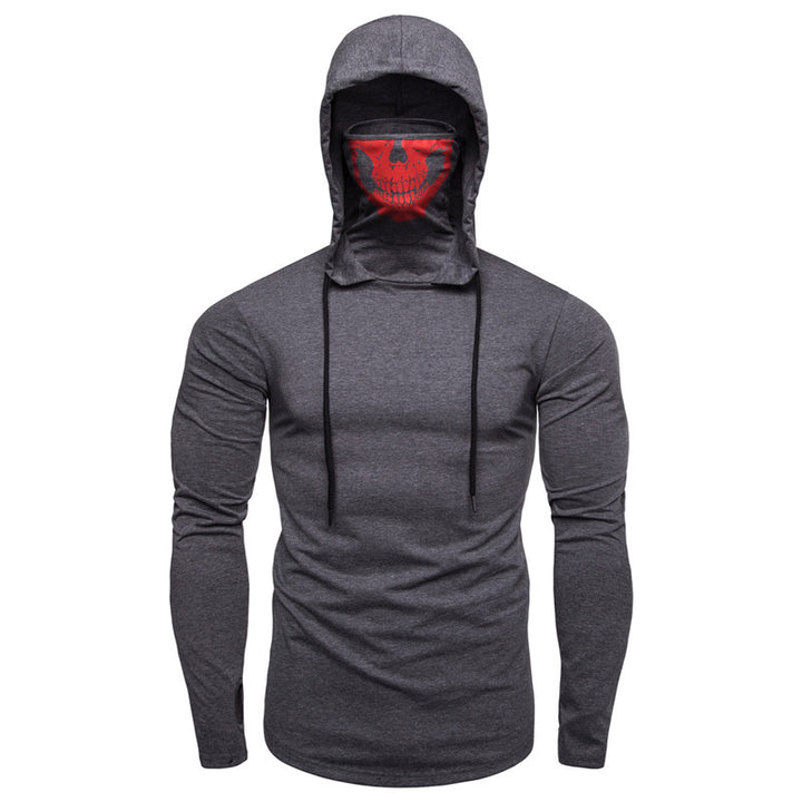 Herren Kapuzenpullover mit kreativem Totenkopf-Design Aliams