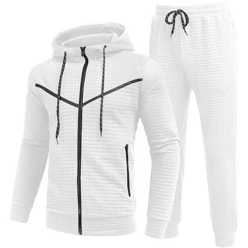 Herren Fleece-Jogginganzug mit strukturiertem Design Aliams