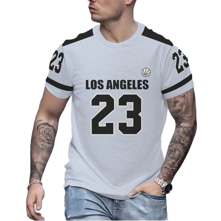 Herren Sportliches Basketball-T-Shirt mit auffälligem Grafikdruck Aliams