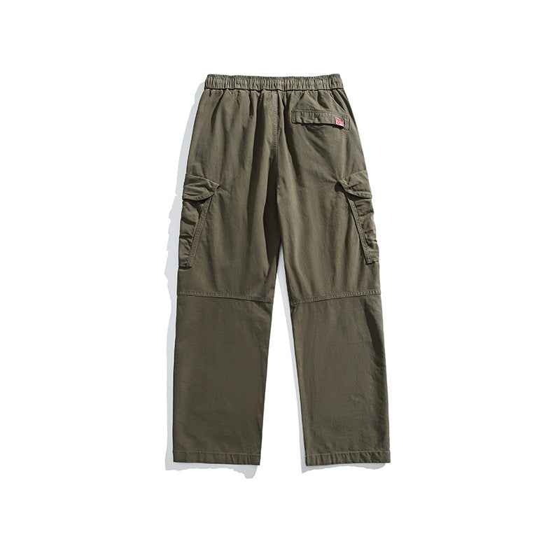 Herren Cargo-Hose mit elastischem Bund und multifunktionalen Taschen Aliams