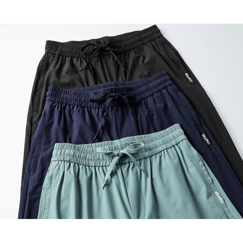 Herren Freizeit-Hose mit elastischem Bund und atmungsaktiven Einsätzen Aliams