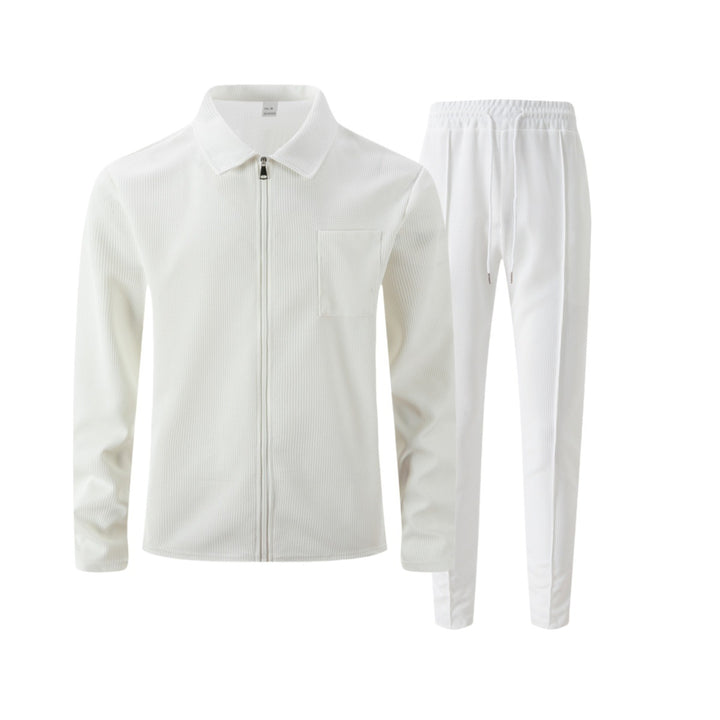 Herren Sportliches Freizeit-Set mit Reißverschluss und praktischen Taschen Aliams