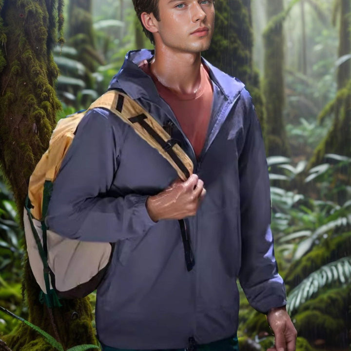 Herren funktionale Übergangsjacke mit verstellbarem Kragen Aliams