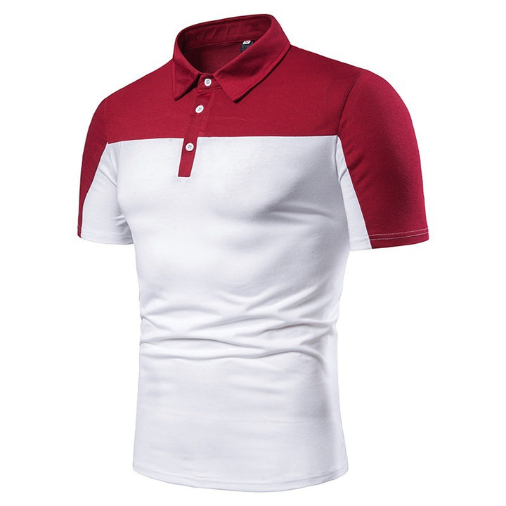 Herren Sportliches Poloshirt mit kreativem Grafikdesign und markantem Schnitt Aliams