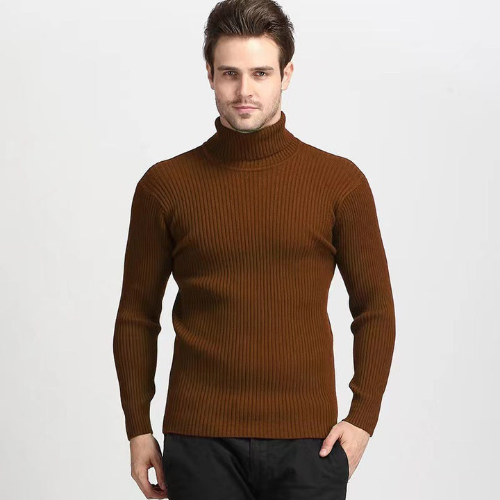 Herren Rollkragenpullover mit feiner Rippenstruktur und hohem Tragekomfort Aliams