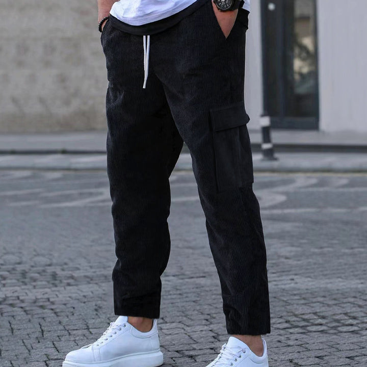 Herren Cargo-Hose mit elastischem Bund und praktischen Taschen Aliams