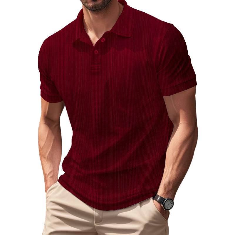 Herren Poloshirt mit strukturiertem Design und innovativer Gewebetechnologie Aliams