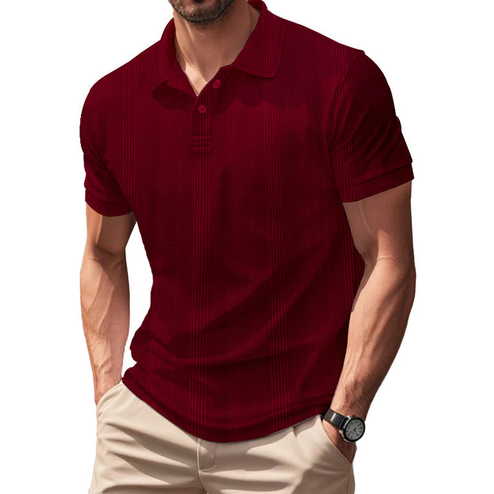 Herren Poloshirt mit strukturiertem Design und innovativer Gewebetechnologie Aliams