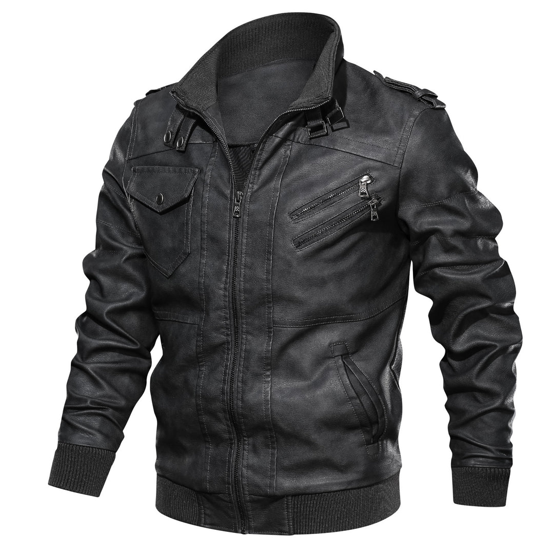 Herren Kunstlederjacke Aliams