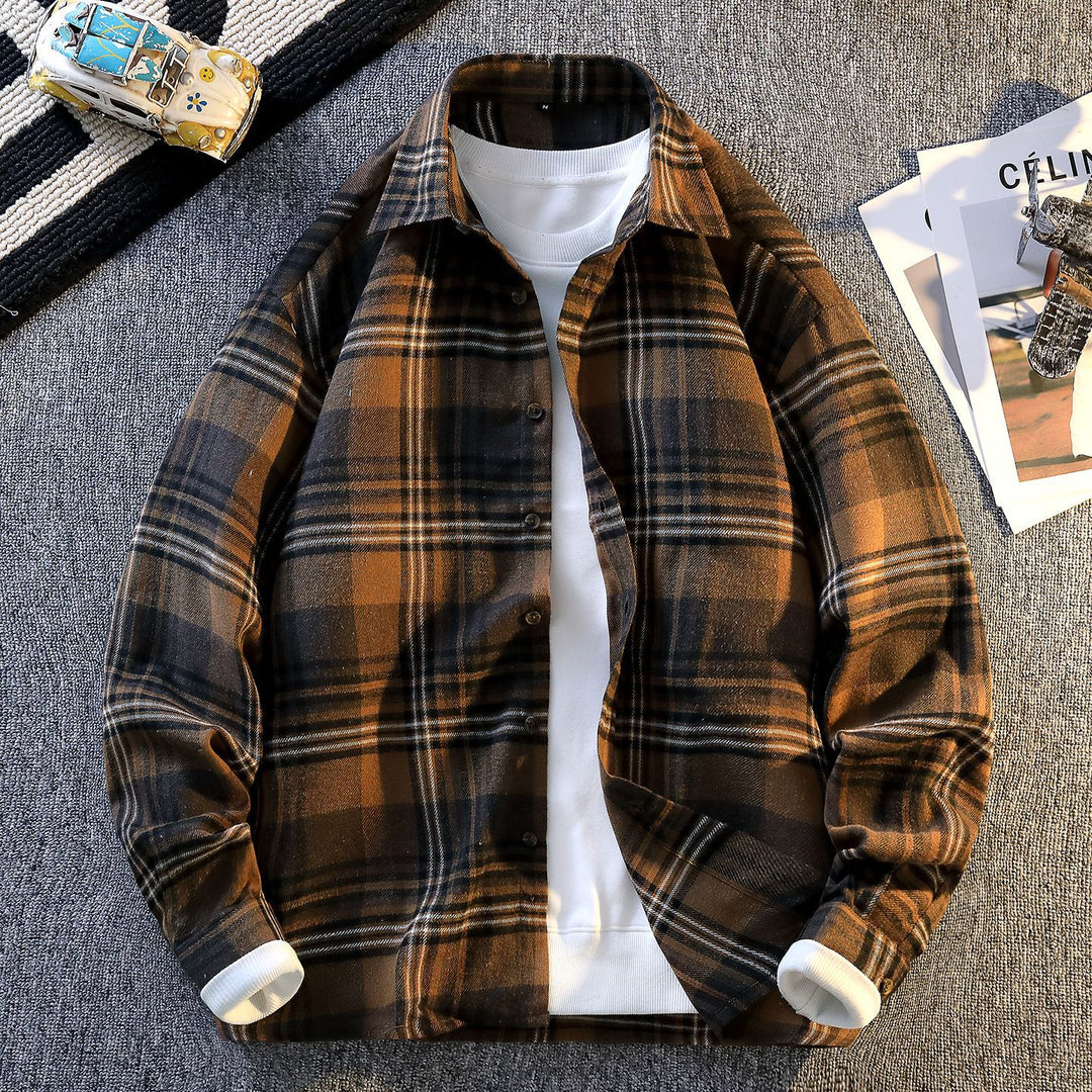 Herren Flanellhemd im karomuster Aliams