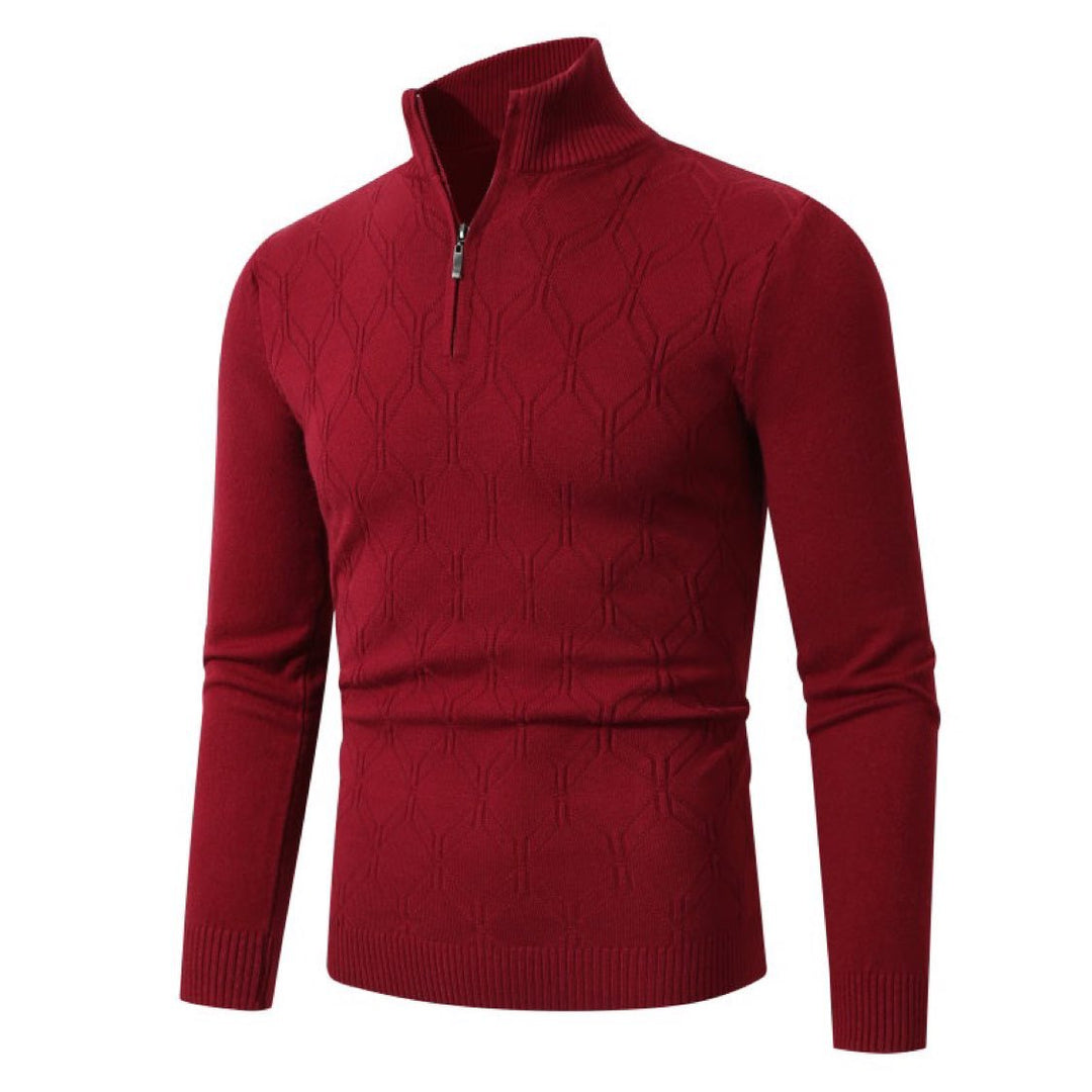 Herren Strickpullover mit modernem Strukturmuster Aliams