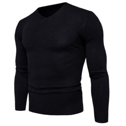 Herren feiner V-Ausschnitt Pullover aus hochwertiger Baumwolle Aliams