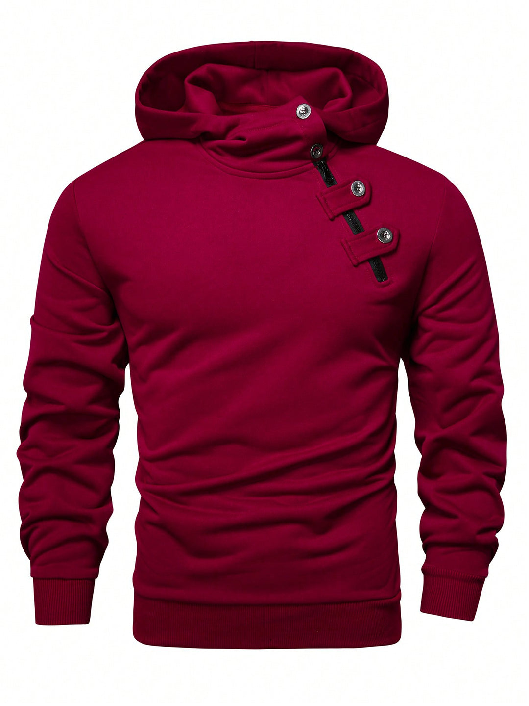 Herren Hoodie mit innovativem Kragen und praktischer Taschenlösung Aliams