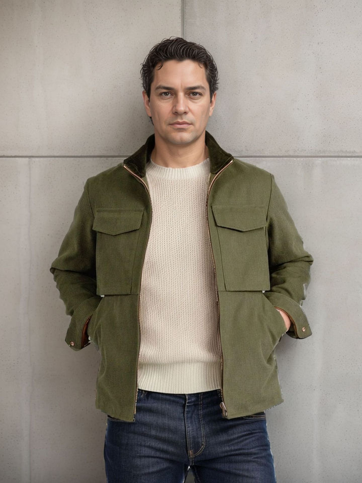 Herren Utility-Jacke mit praktischen Taschen und modernem Design Aliams