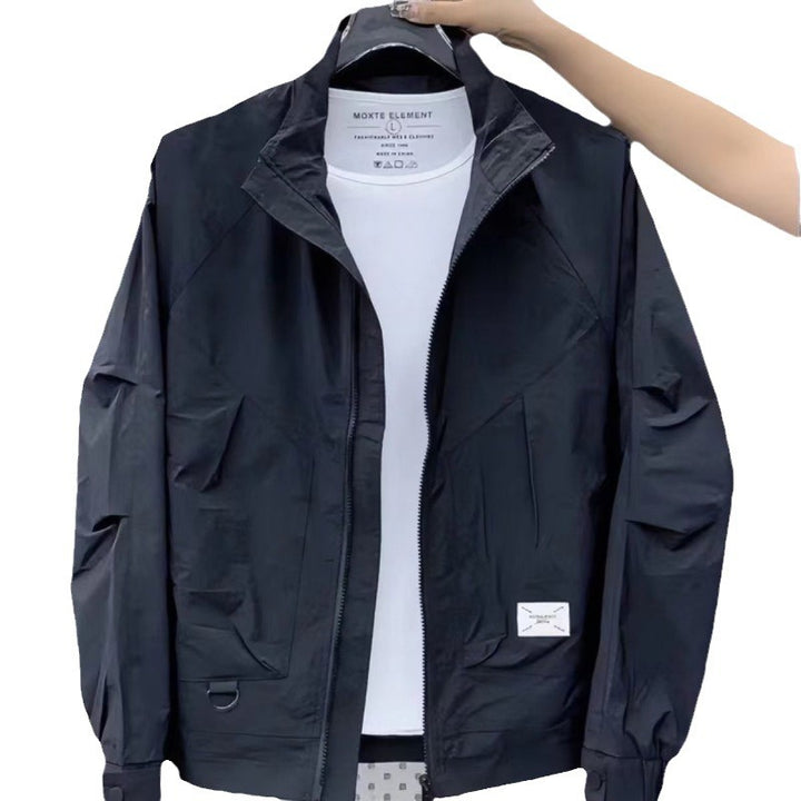 Unisex leichte Freizeitjacke mit funktionalen Taschen und sportlichem Schnitt Aliams