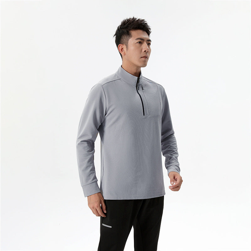 Herren Funktions-Langarmshirt mit Halbreißverschluss Aliams