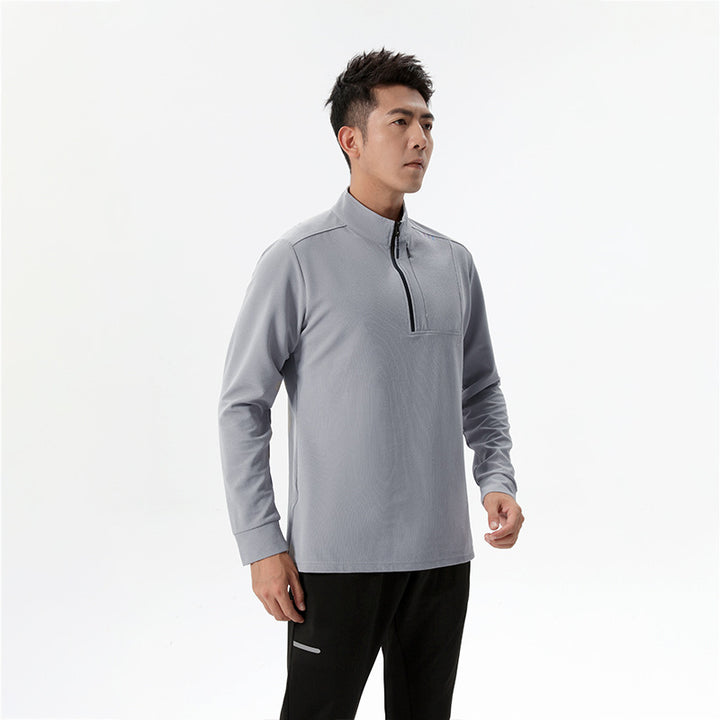 Herren Funktions-Langarmshirt mit Halbreißverschluss Aliams