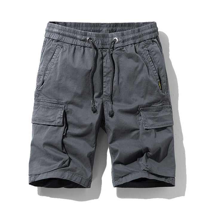 Herren Cargo-Shorts mit elastischem Bund und multifunktionalen Seitentaschen Aliams