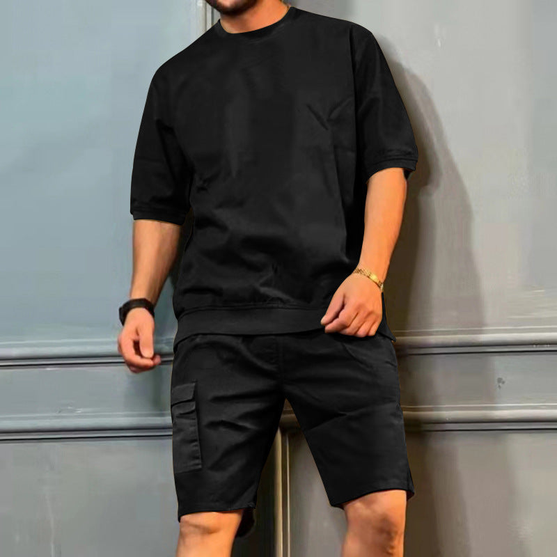 Herren Freizeitoberteil mit modernen Cargo-Shorts Aliams