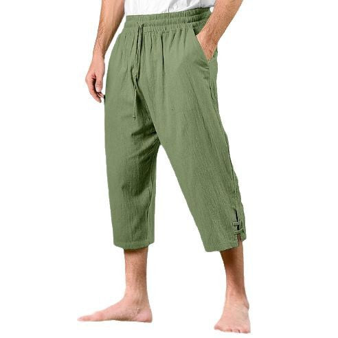 Herren Bequeme Strandhose mit seitlichen Schlitzen Aliams