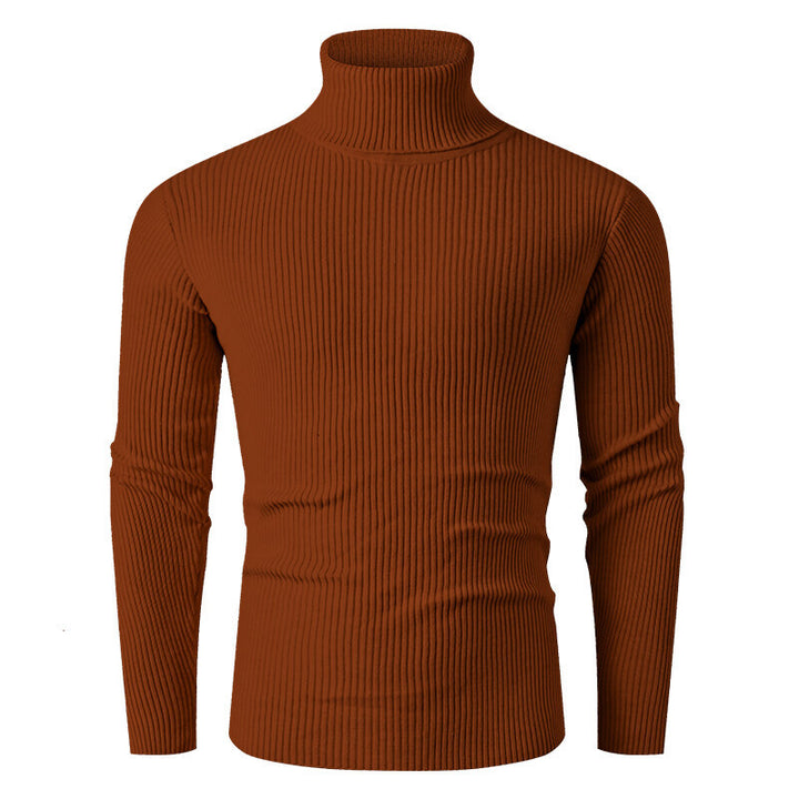 Herren Rollkragenpullover aus geripptem Strick Aliams