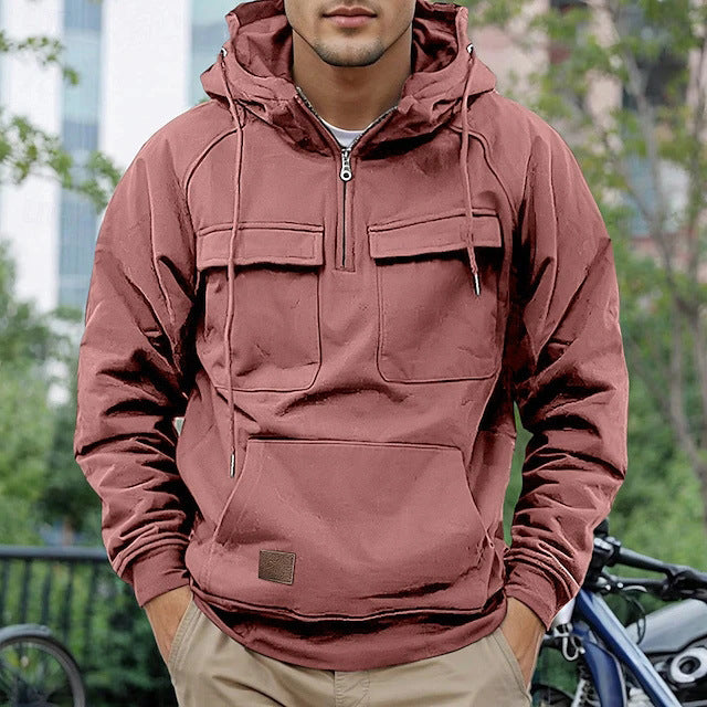 Herren funktioneller Anorak mit praktischen Taschen Aliams