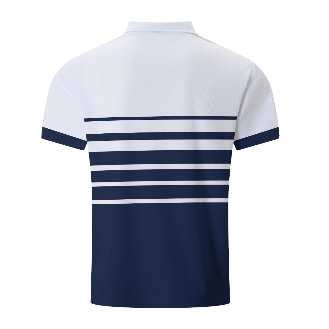 Herren Poloshirt mit strukturiertem Streifenmuster Aliams