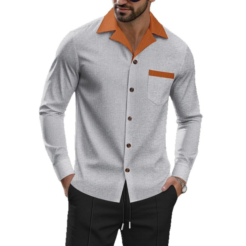 Herren Schicke Langarmhemd Aliams