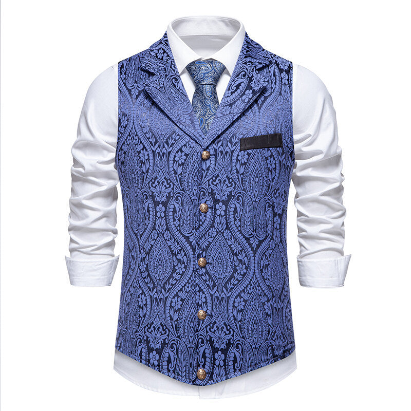 Herren elegante Weste mit kunstvollem Muster Aliams