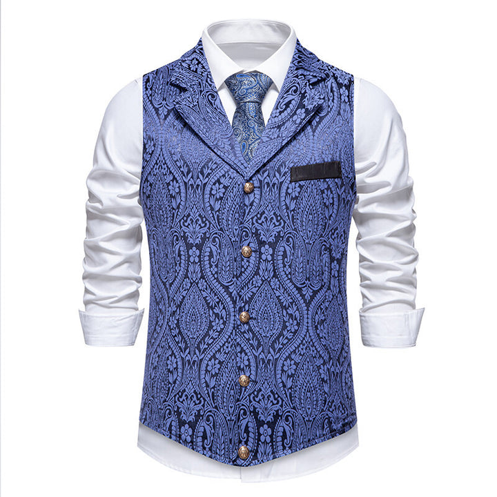 Herren elegante Weste mit kunstvollem Muster Aliams