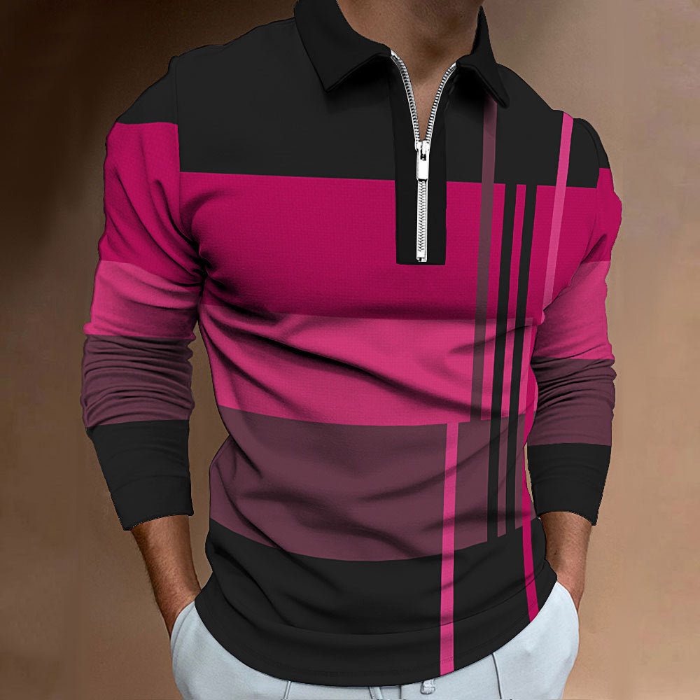 Herren sportliches Langarmhemd Aliams