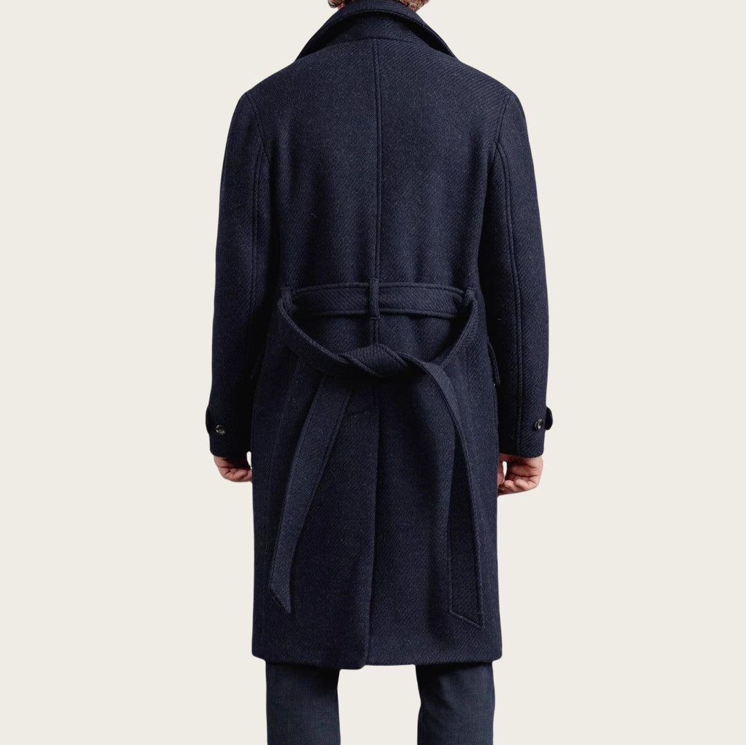 Herren eleganter und hochwertiger Wollmantel Aliams