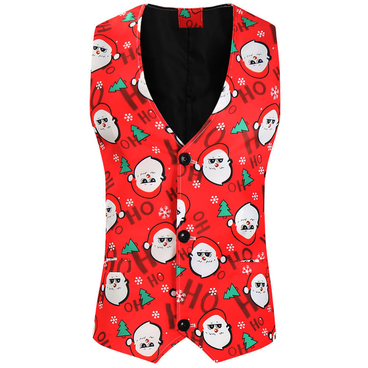 Herren Festliches Anzugset mit bunt gestaltetem Sakko, Weste und Hose Aliams