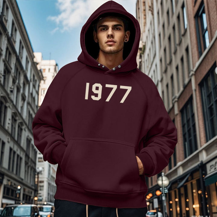 Herren Gemütlicher Kapuzenpullover mit ausgefallenem Design und praktischen Taschen Aliams