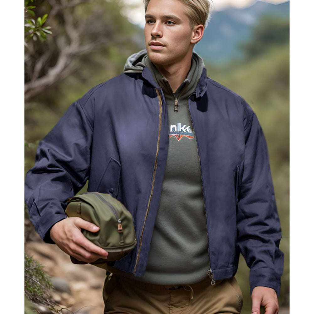 Herren vielseitige Outdoor-Jacke mit praktischen Taschen und wetterfestem Material Aliams