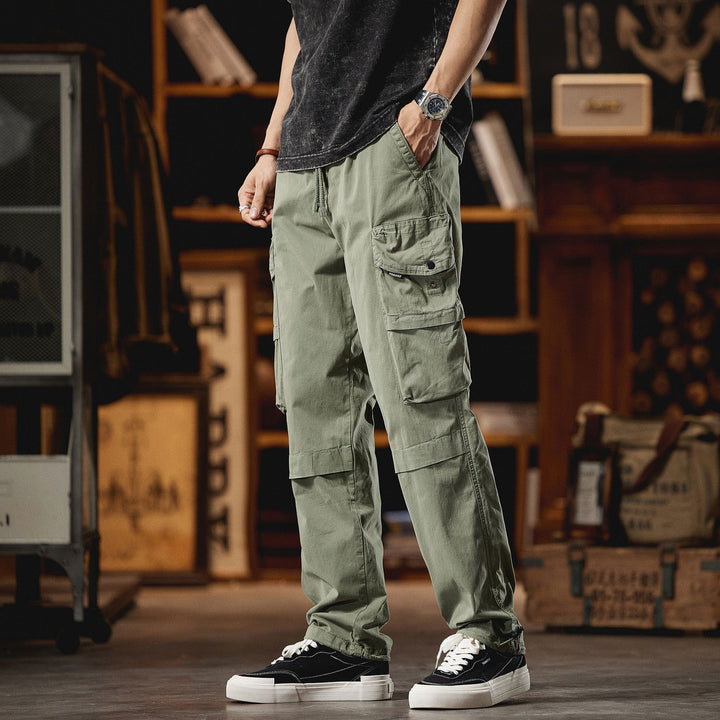 Herren Cargo-Hose mit zahlreichen Funktionstaschen und elastischem Bund Aliams