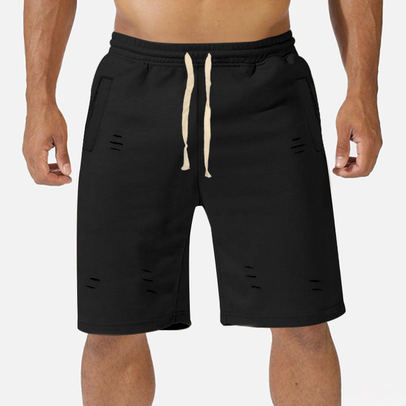 Herren Baumwoll-Shorts mit verstellbarem Bund und modischen Akzenten Aliams