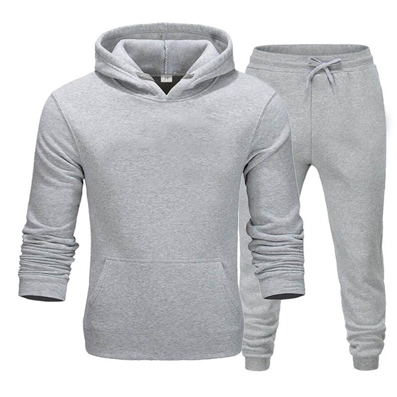 Herren gemütlicher Kapuzenpullover und Jogginghose Set Aliams